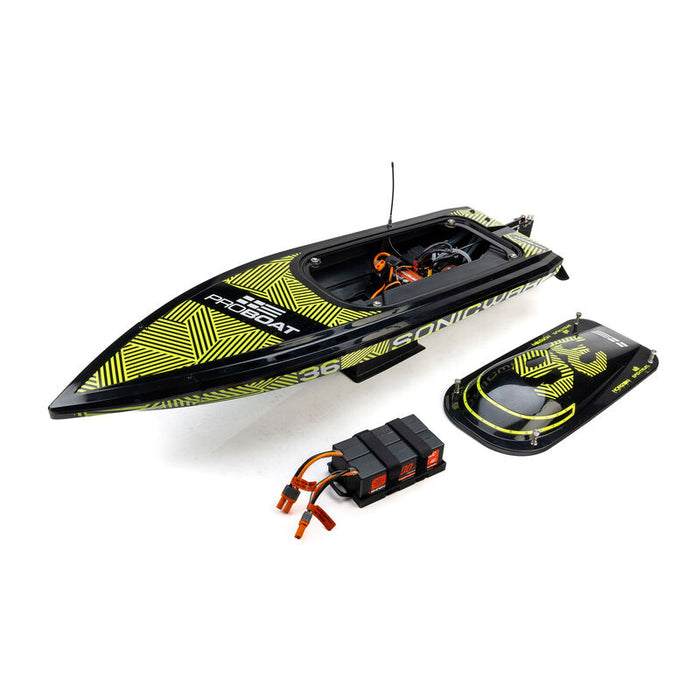 PRB-2171T1 Pro Boat Sonicwake 36" V3, Self-Righting V-Hull RTR - Black