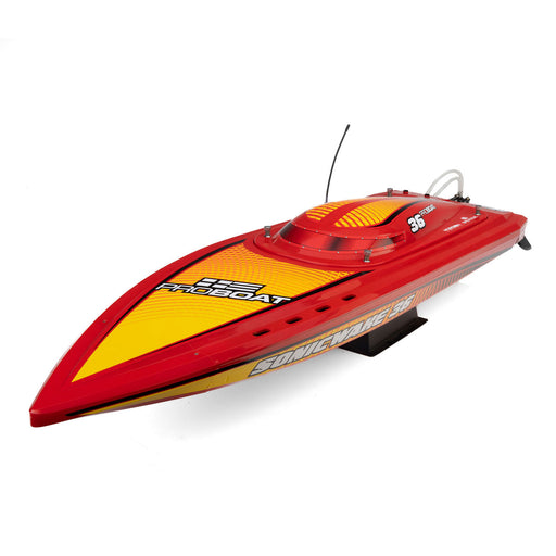 PRB-2171T2 Pro Boat Sonicwake 36" V3, Self-Righting V-Hull RTR - Red