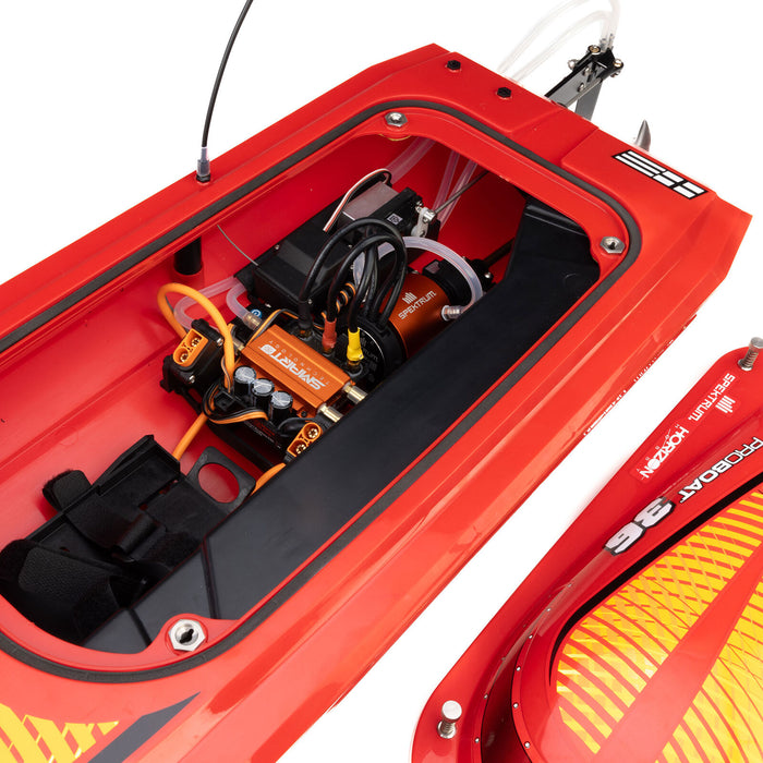 PRB-2171T2 Pro Boat Sonicwake 36" V3, Self-Righting V-Hull RTR - Red
