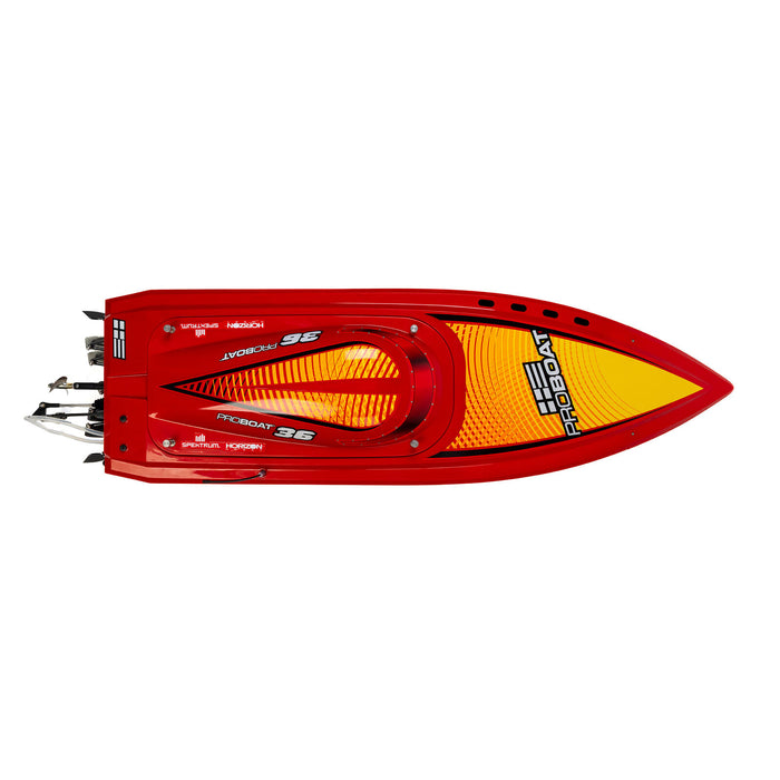 PRB-2171T2 Pro Boat Sonicwake 36" V3, Self-Righting V-Hull RTR - Red