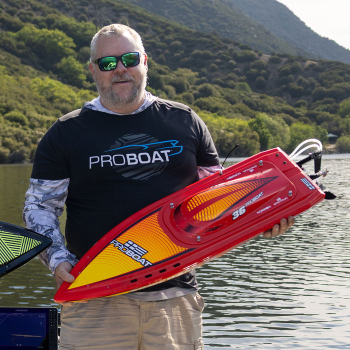 PRB-2171T2 Pro Boat Sonicwake 36" V3, Self-Righting V-Hull RTR - Red