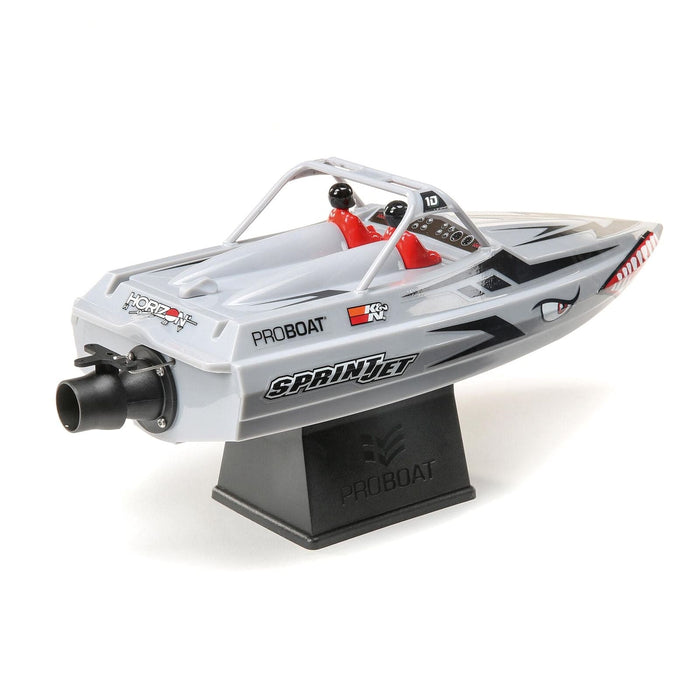 PRB08045T1  Sprintjet 9-inch Self-Right Jet Boat RTR, Silver   Sold Separately extra battery please ORDERDYNB6223 )