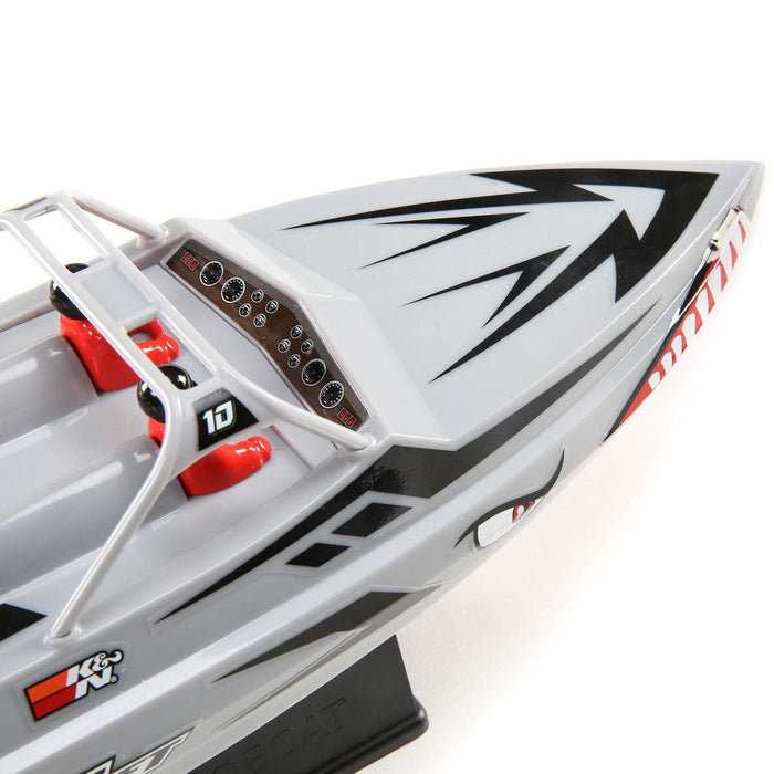 PRB08045T1  Sprintjet 9-inch Self-Right Jet Boat RTR, Silver   Sold Separately extra battery please ORDERDYNB6223 )