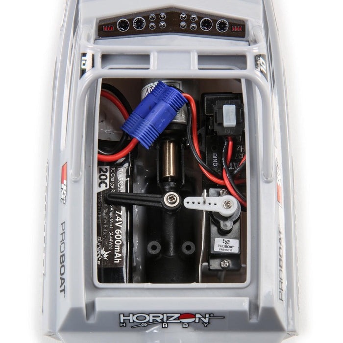 PRB08045T1  Sprintjet 9-inch Self-Right Jet Boat RTR, Silver   Sold Separately extra battery please ORDERDYNB6223 )