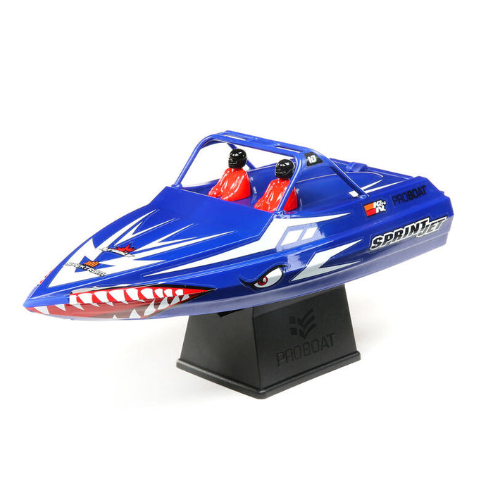 PRB08045T2  Sprintjet 9-inch Self-Right Jet Boat RTR, Blue (Sold Separately extra battery please ORDER DYNB6223 )