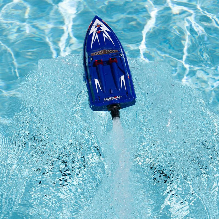 PRB08045T2  Sprintjet 9-inch Self-Right Jet Boat RTR, Blue (Sold Separately extra battery please ORDER DYNB6223 )