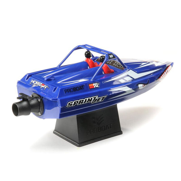 PRB08045T2  Sprintjet 9-inch Self-Right Jet Boat RTR, Blue (Sold Separately extra battery please ORDER DYNB6223 )