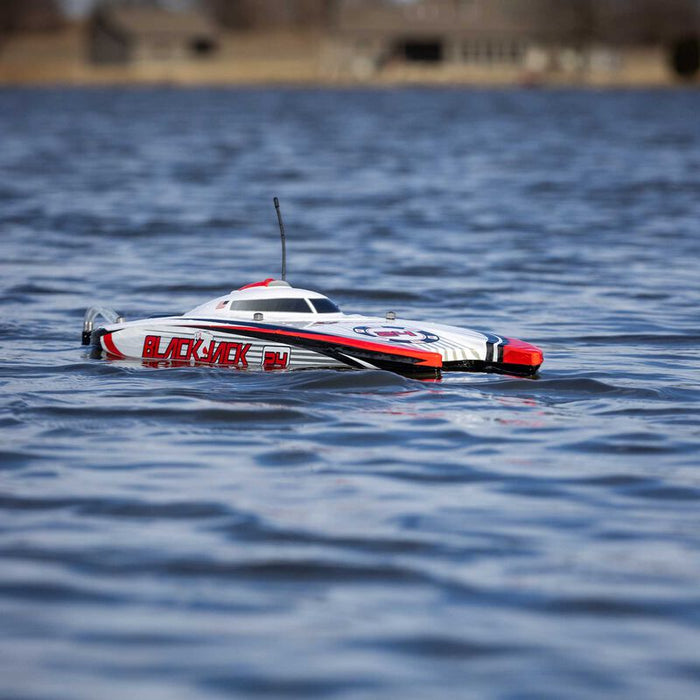 PRB08049T2 Blackjack 24" V2 Catamaran Brushless: RTR, Vegas Offshore