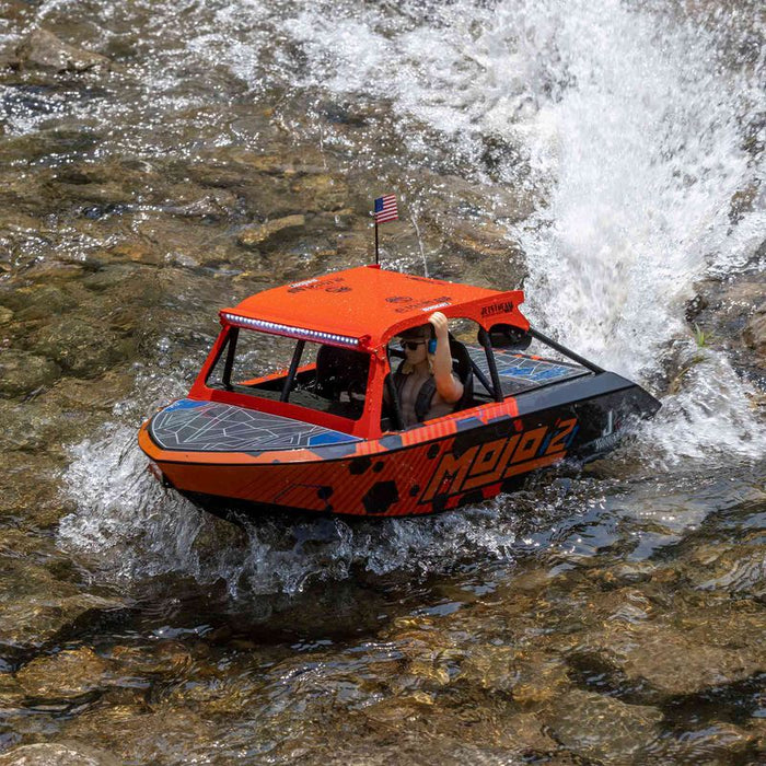 PRB08051T2 1/6 24" Jetstream Jet Boat RTR, Mojo YOU will need this part #SPMX54S50H5 and # SPMXC2080 to run this Boat