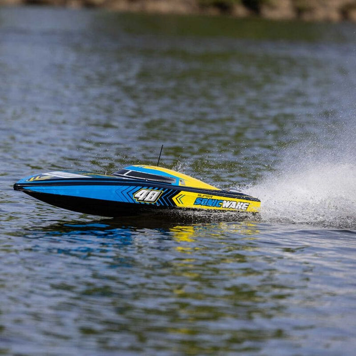 PRB08052 Super Sonicwake 48" 8S Self-Righting Brushless Deep-V RTR **** YOU will need this part #SPMX50004S100H5  (X2) & SPMXC2060  to run this BOAT