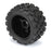 PRO1024110 1/18 Badlands MX 1.85" F/R MTD 12mm Black Raid: Granite GROM