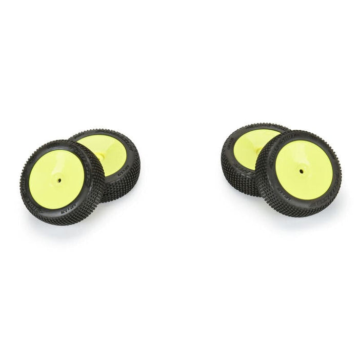 PRO1031712 1/14 Hole Shot 3.0 F/R Tire MTD 12mm Yellow Velocity (4) Typhon GROM