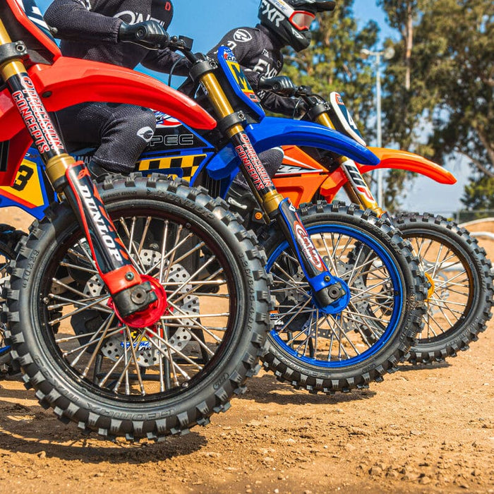 PRO283600T1 1/4 Pro-Spec Aluminum V2 Bead Front Wheel Blue/Blue (1): Promoto-MX