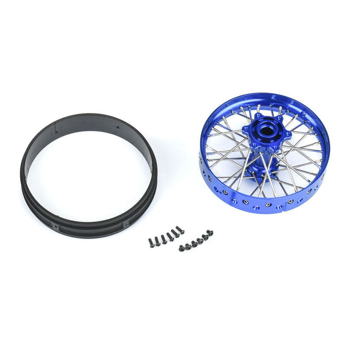 PRO283700T1 1/4 Pro-Spec Aluminum V2 Bead Rear Wheel Blue/Blue (1): Promoto-MX