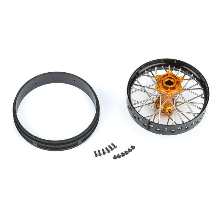 PRO283700T3 1/4 Pro-Spec Aluminum V2 Bead Rear Wheel Black/Gold (1): Promoto-MX