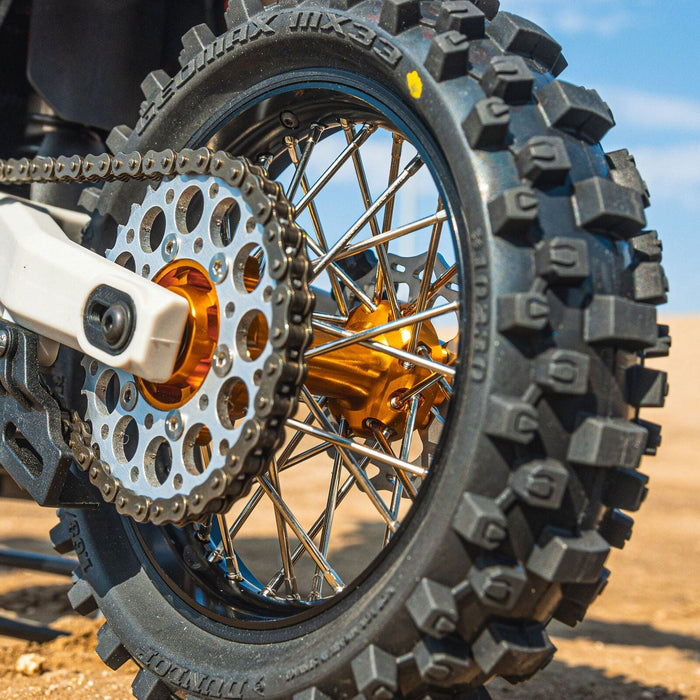 PRO283704 1/4 Pro-Spec Aluminum Rear Hub Gold: Promoto-MX