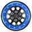 PRO283800 Steelies Blue/Black 2.9" Stamped Steel Dual Offset (+2/+10) Wheels for Axial SCX6