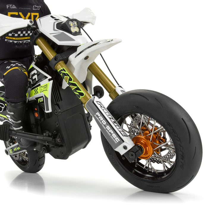 PRO284700T3 1/4 Pro-Spec Aluminum V2 Bead Front Wheel Black/Gold (1): Promoto-SM