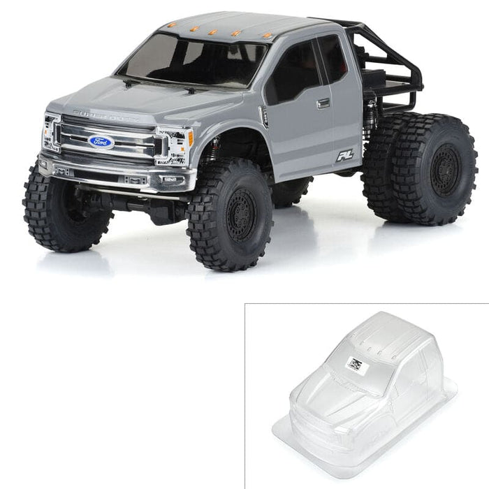 PRO361900 1/10 2017 Ford F-250 Super Duty Cab-Only Clear Body 12.3" WB Crawler