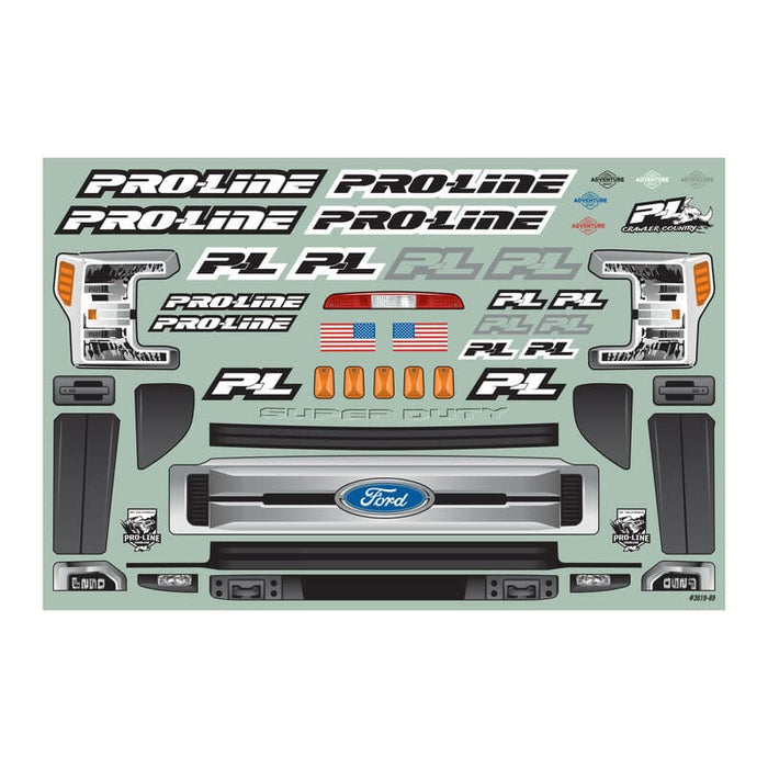 PRO361900 1/10 2017 Ford F-250 Super Duty Cab-Only Clear Body 12.3" WB Crawler