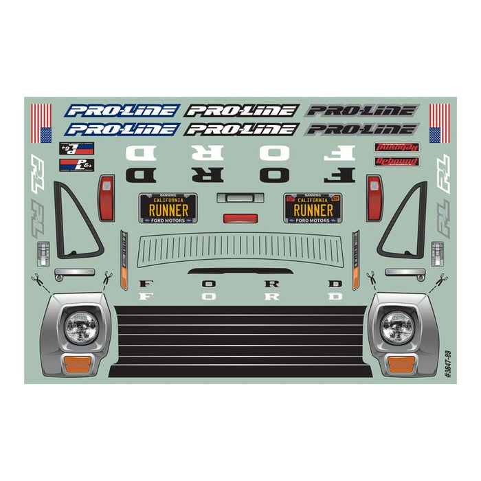 PRO364700 1/10 1967 Ford F-100 Pre-Runner Clear Body 12.3" WB Crawler