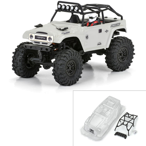 PRO366300 1/24 1979 Toyota Land Cruiser FJ40 Clear Body with Trail Cage: SCX24