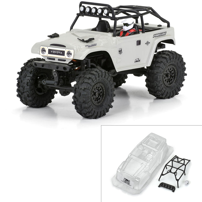 PRO366300 1/24 1979 Toyota Land Cruiser FJ40 Clear Body with Trail Cage: SCX24