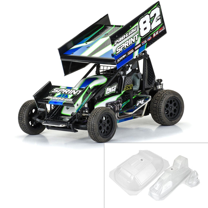 PRO367400 1/10 Sprint Car Light Weight Clear Body Panel Kit: Losi Sprint Car