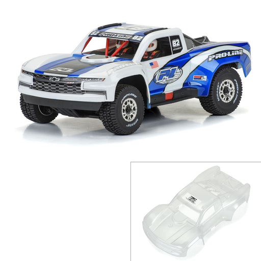 PRO367517 1/16 Pre-Cut 2019 Chevy Silverado Trophy Truck Clear Body: GROM