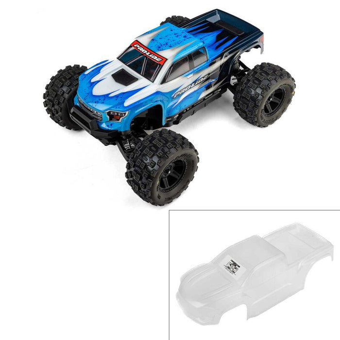 PRO368117 Pro-Line 1/16 Pre-Cut Brute Body: Traxxas Mini Maxx - Clear