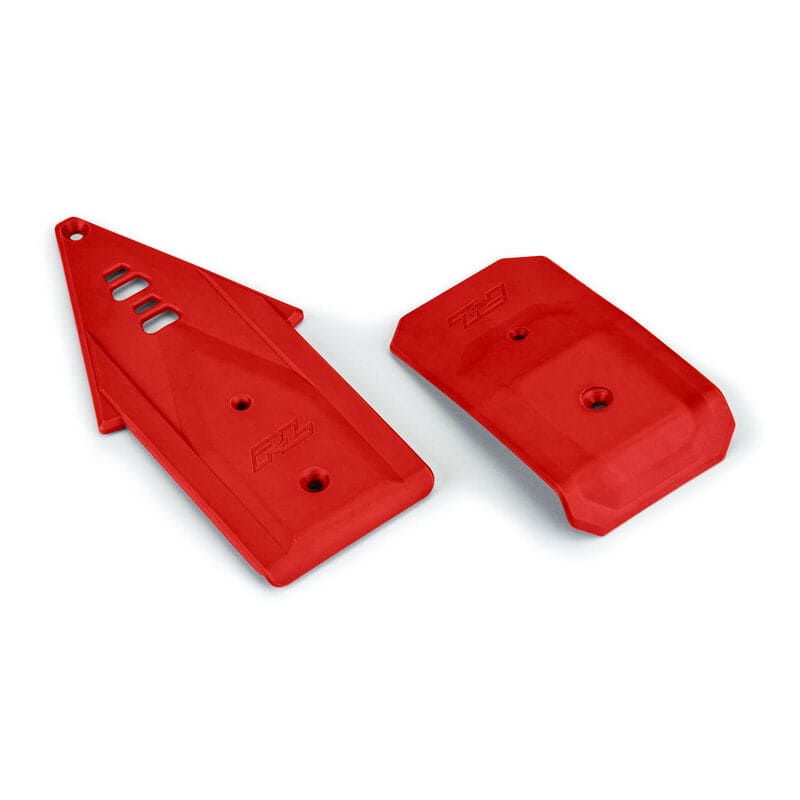 PRO639507 Bash Armor Front/Rear Skid Plates (Red) for ARRMA 3S Vehicle