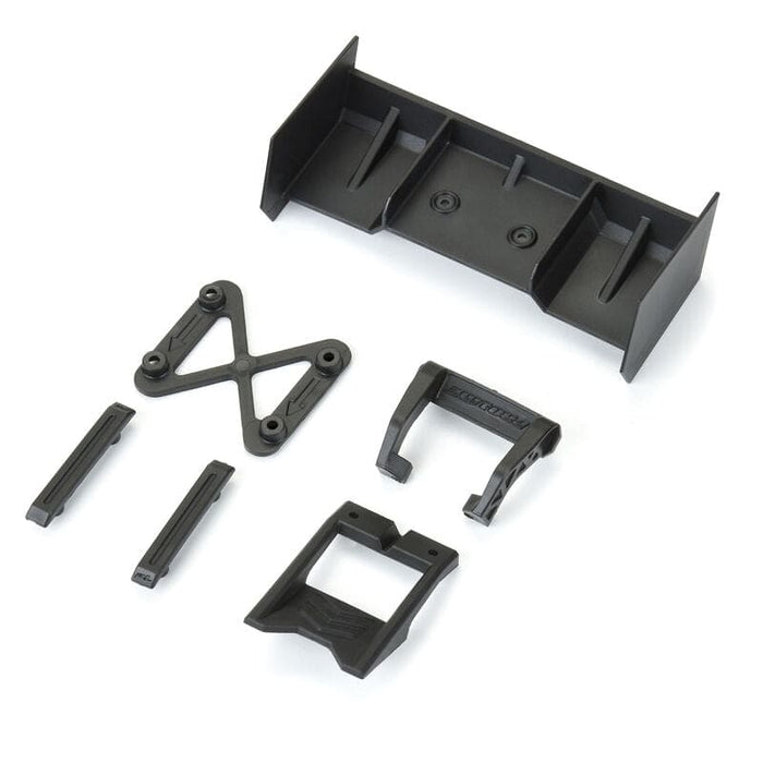 PRO642300 1/18 Sector Wing Set and Roof Skids Black: Granite GROM
