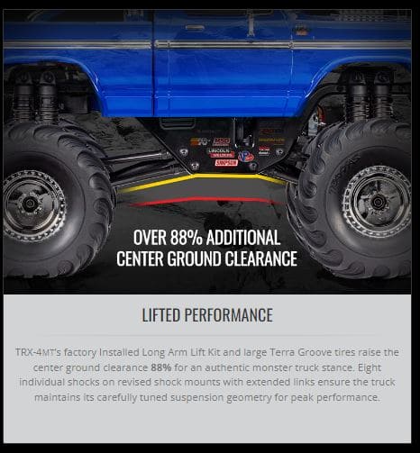 TRA98044-1BLACK Traxxas TRX-4MT F150 Monster Truck - Black*FOR THIS TRUCK THE EXTRA BATTERY PART NUMBER IS TRA2821 ***if you order from this promotion it is final sale