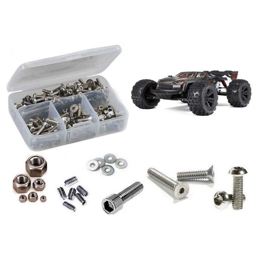 RCZARA055 ARRMA Kraton 6s BLX Extreme Bash(#ARA8708) Stainless Steel Screw Kit