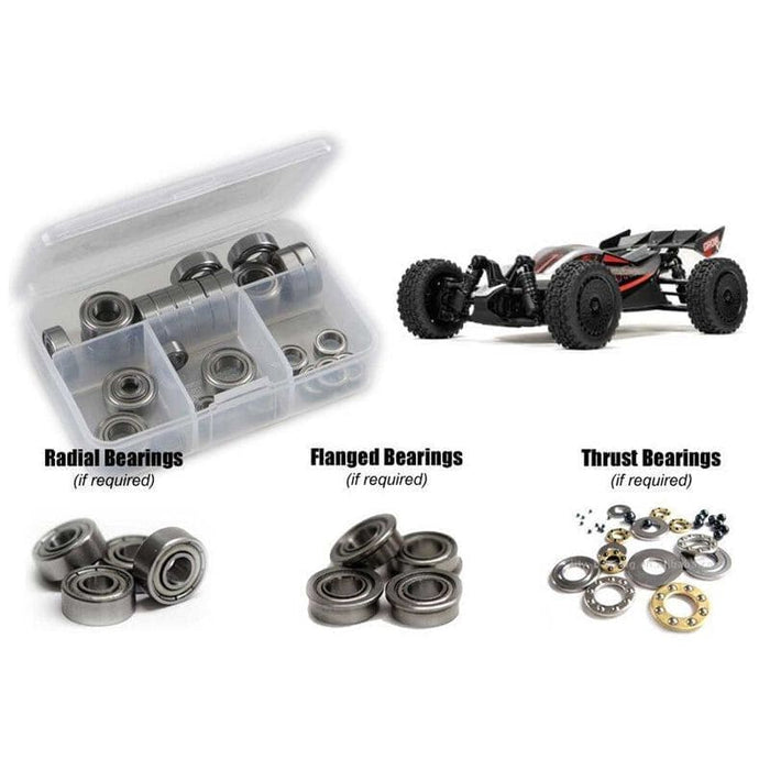 RCZARA063B Metal Shielded Bearing Kit, 1/14 ARRMA Typhon GROM 223S BLX