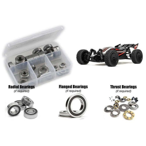 RCZARA063R Rubber Shielded Bearing Kit, 1/14 ARRMA Typhon GROM 223S BLX