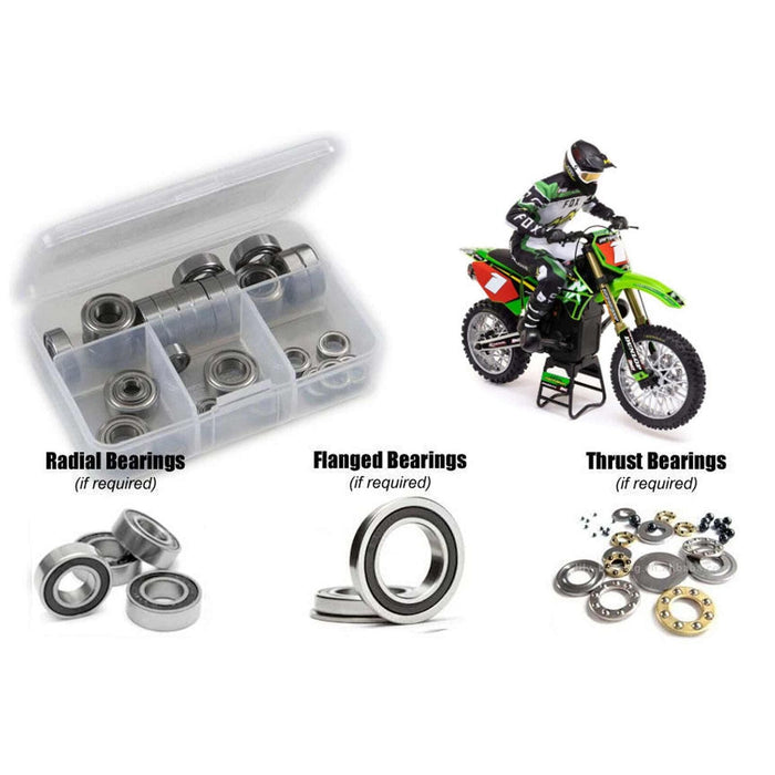 RCZLOS141R Team Losi 1/4 Promoto-MX Motorcycle (#LOS06000) Rubber Shielded Bearing Kit