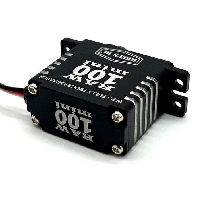 SEHREEFS135 RAW 100 Mini Digital Metal Gear Waterproof Programmable Servo, Black