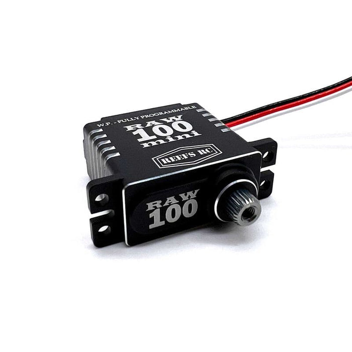SEHREEFS135 RAW 100 Mini Digital Metal Gear Waterproof Programmable Servo, Black