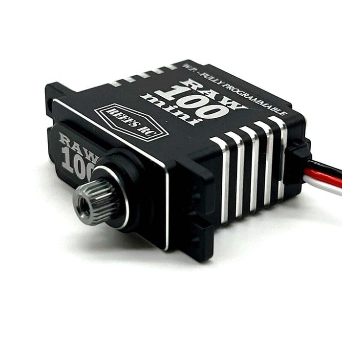 SEHREEFS135 RAW 100 Mini Digital Metal Gear Waterproof Programmable Servo, Black