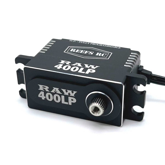 SEHREEFS137 RAW 400LP Low Profile Digital Metal Gear Waterproof Programmable Servo, Black