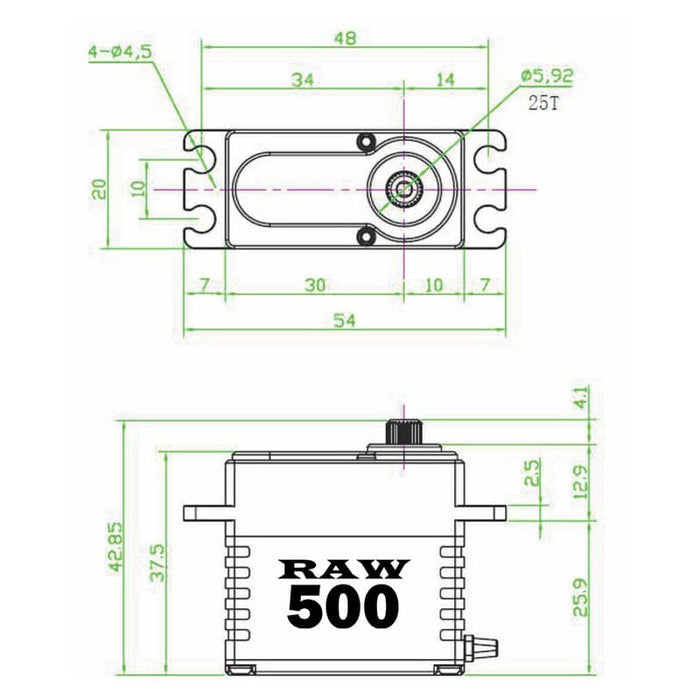 SEHREEFS159 RAW 500 Brass Edition Servo Programable