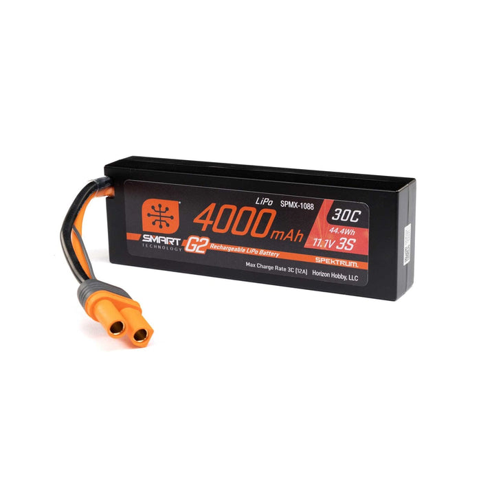 SPMX-1088 11.1V 4000mAh 3S 30C Smart G2 Hardcase LiPo Battery: IC5
