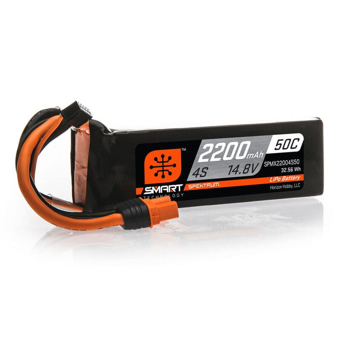 SPMX22004S50 14.8V 2200mAh 4S 50C Smart LiPo Battery: IC3