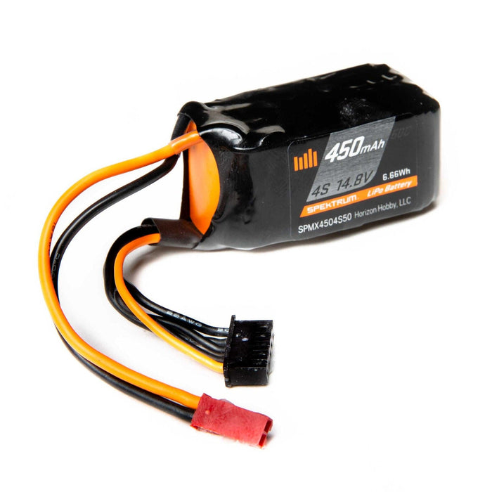 SPMX4504S50 4S 450mAh 14.8V 50C LiPo Battery; JST-RCY