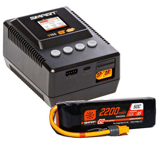 SPMXPSA400 Smart Powerstage Air Bundle: G2 2200mAh 3S LiPo IC3 & S155 Charger *