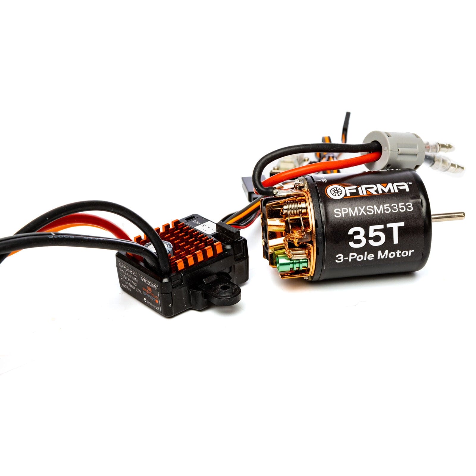 SPMXSEMC12 Firma 70A Brushed Smart ESC, 2S-3S: IC3 / 35T Brushed Motor