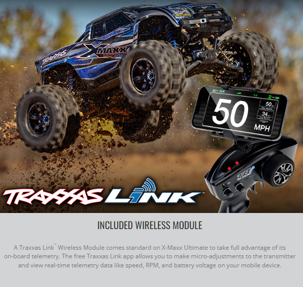TRA77097-4BLUE Traxxas X-Maxx Ultimate - Blue **Sold Separately YOU will need this part # TRA2997 to run this truck