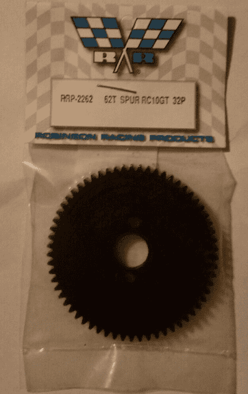 RRP2262 RC10GT 32P MACHINED SPUR 62T