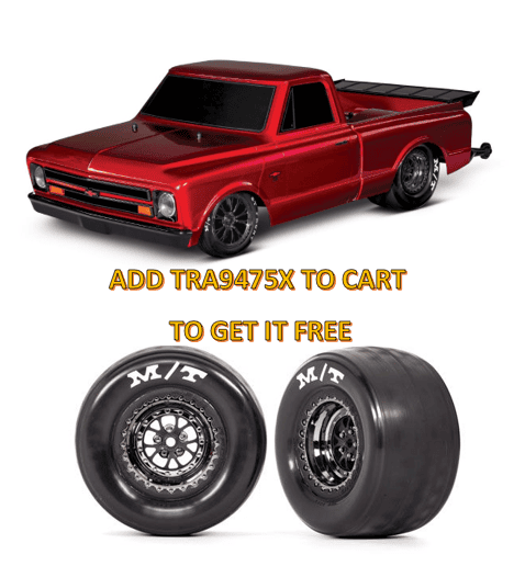 TRA94076-4 Traxxas 1967 Chevrolet C10 Drag Slash - Redline YOU will need this part # TRA2994 to run this truck